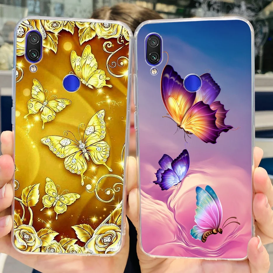 Fashionable Clear Silicone TPU Phone Case - Painted Design Cover