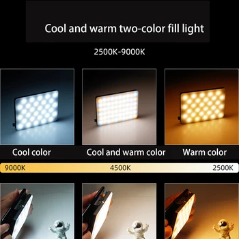 Selfie LED Lamp Dimmable Selfie Light Cold Warm White Youtube Video Live Fill Light Makeup Night Light For iphone Huawei Xiaomi 3