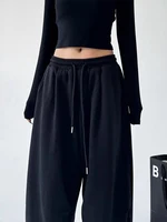 Y2K Harajuku Wide Leg Sweatpants Women Streetwear Baggy Oversize Gray Sports Pants High Waist Drawstring Casual Joggers Trousers - Image 6