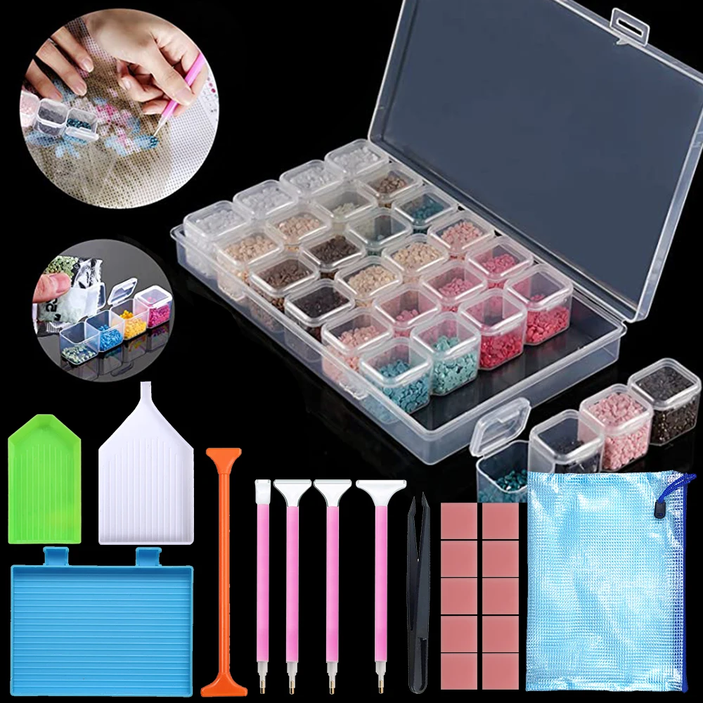 Storage Organizer Painting Diamonds  Diamond Painting Bead Storage  Container - New - Aliexpress