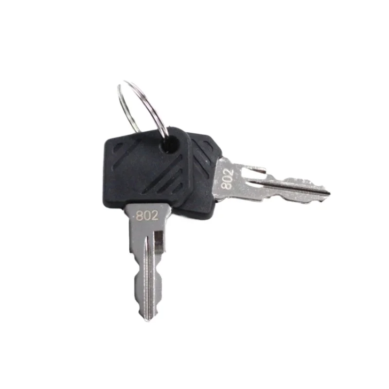2Pcs for Linde electric forklift key 801, Yonghengli BYD power start key, tractor accessories 802