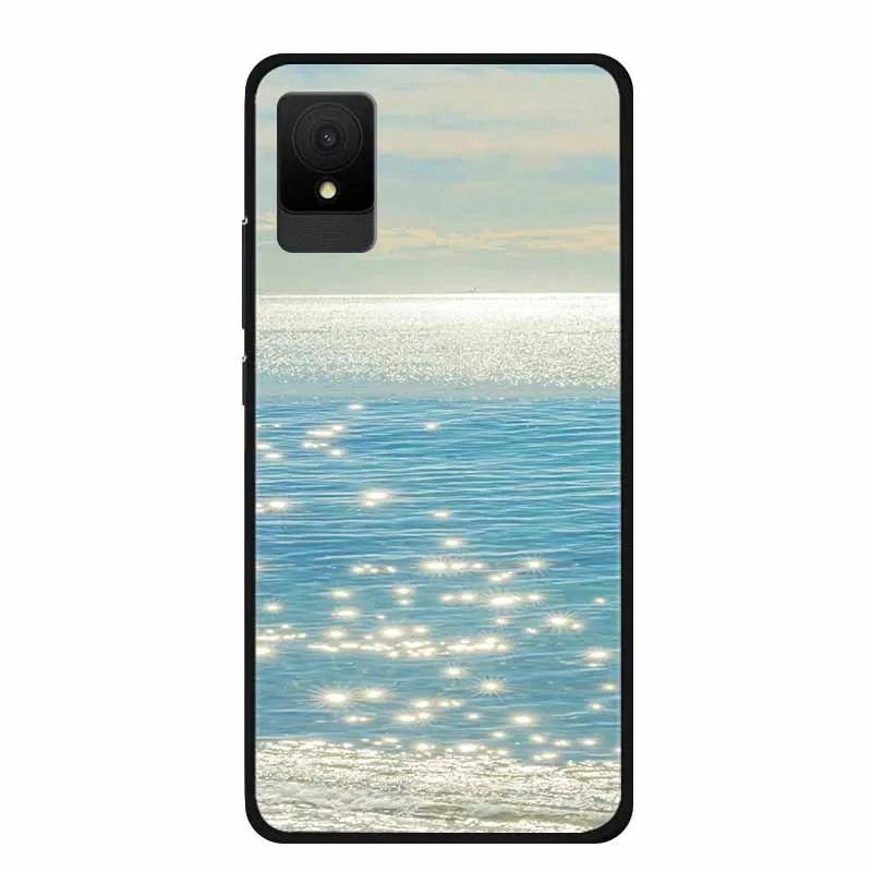 Soft Silicone TPU Phone Cover with Floral Design - Rivers and Mountains Back Case Shield Protector