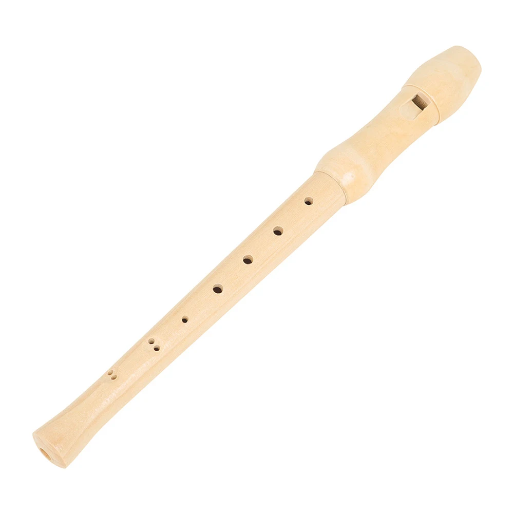 Vertical Flute Treble Recorder Wooden Flute 8-hole Clarinet German-Style Wooden High-Pitched Clarinet Children Students Flute Musical Instruments