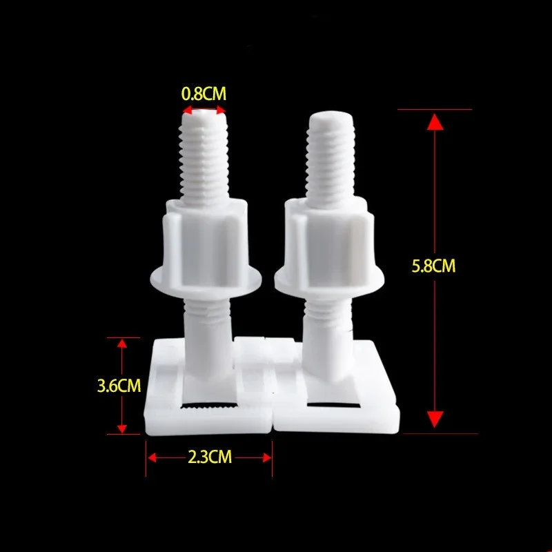 Toilet Seat Hinges Mountings Closestool Bolt Anchoring Screw Universal Toilet Replacement Accessories Bathroom Fixture Fittings