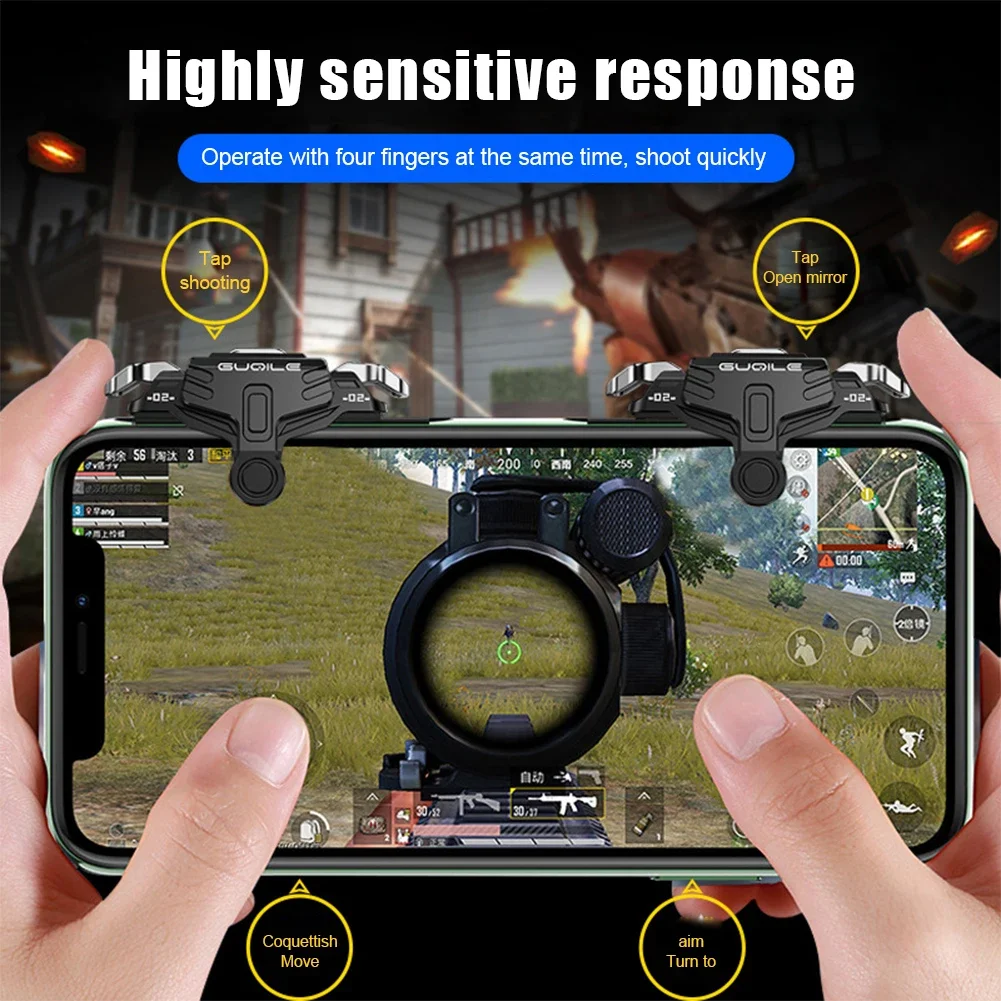 GT03 Mobile Phone Game Controller Grip Trigger for PUBG