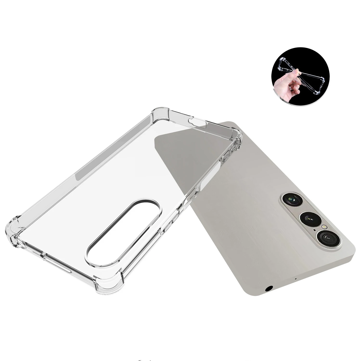 Crystal Clear Anti-Knock Shockproof Case with Air-Cushion Technology
