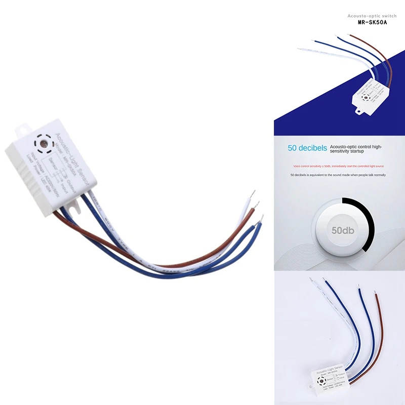 Mr-Sk50A Home Improvement Smart Switch Module 220V Detector Sound Voice Sensor Intelligent Auto On Off Light Switch
