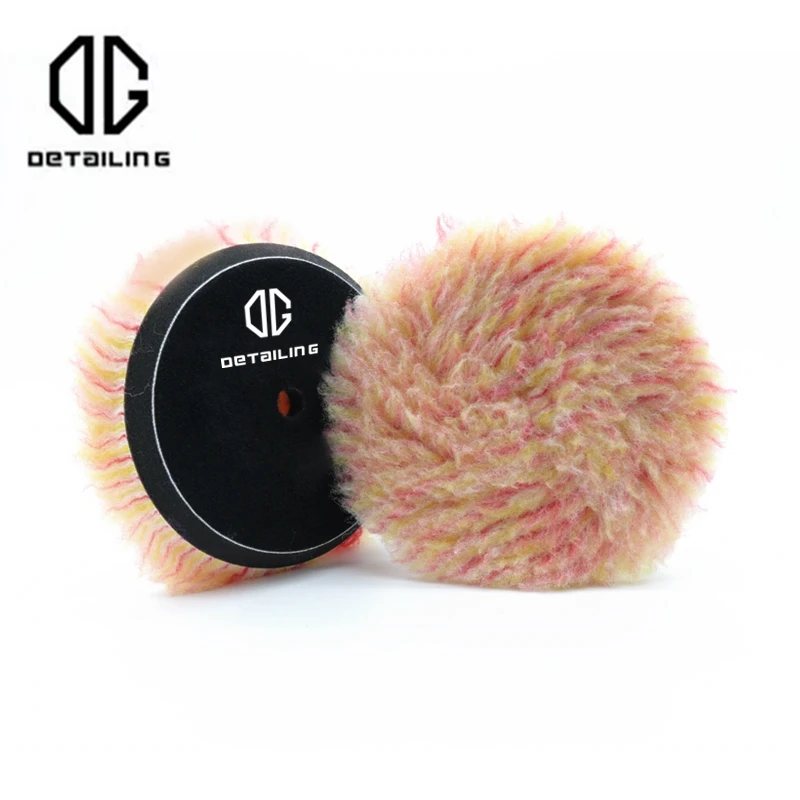 DETAILING 3"(80mm)/5"(130mm)/6"(155mm) Wool High Density Lambs Polishing Pad for Car Polisher Waxing Polishing ing