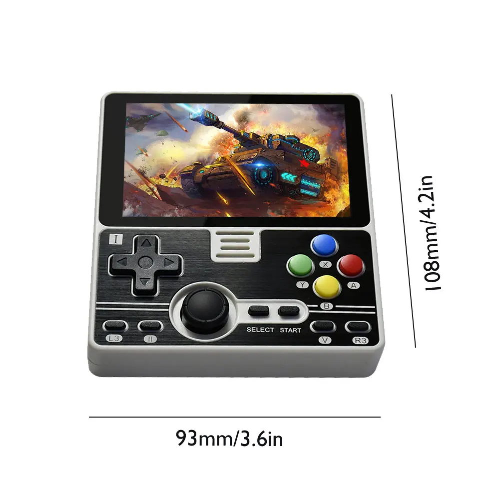 ALLOYSEED RGB20 3.5" IPS Full-Fit Screen Built-in Wifi Module Retro Game Handheld Console Multiplayers Open-Source Game Player