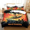 3D Iron Heavy Metal Maidens Bedding Set Polyester Quilt Cover Pillowcase Comforter King Queen Size Boys Adult Duvet Cover Set 5