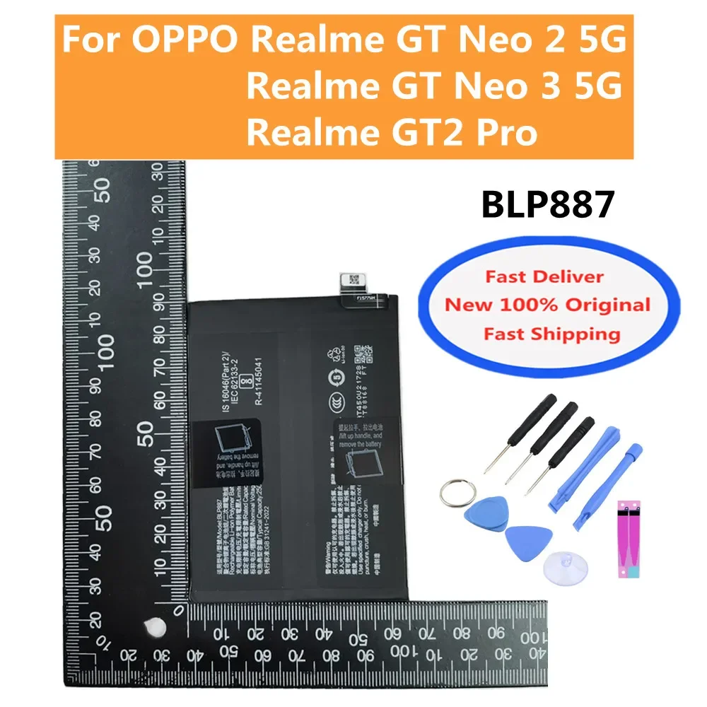 Batería Original BLP887 de 5000mAh para OPPO Realme GT Neo 2 RMX3370 ...