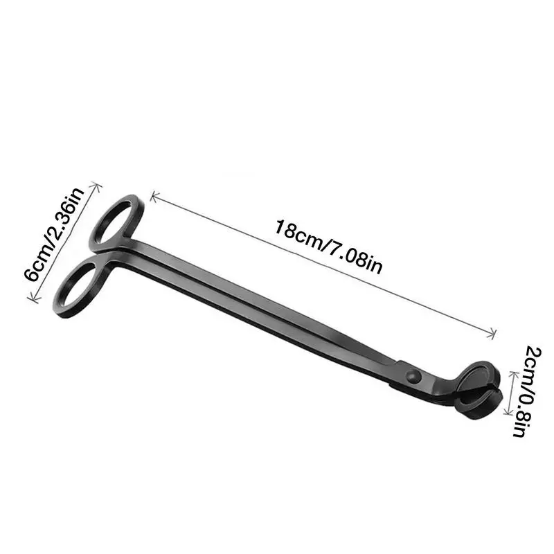 Wick Trimmer Polished Stainless Steel Candle Snuffer Controllable Candle Accessory Candle Cutter Tool Allow Cleaner Burn Prevent 6