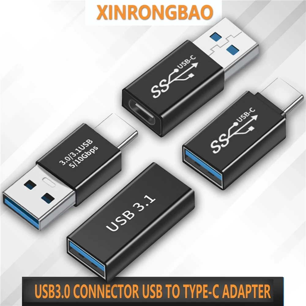 USB3.0 Connector USB To TYPE-C Adapter 5Gbps USB3.1Gen1 Male to Female Converter SSD HDD Cable Extender transfer Extension Plug dip adapter converter cable connector assembly type c charging dock connectors car cable connector lcd display fpc connector