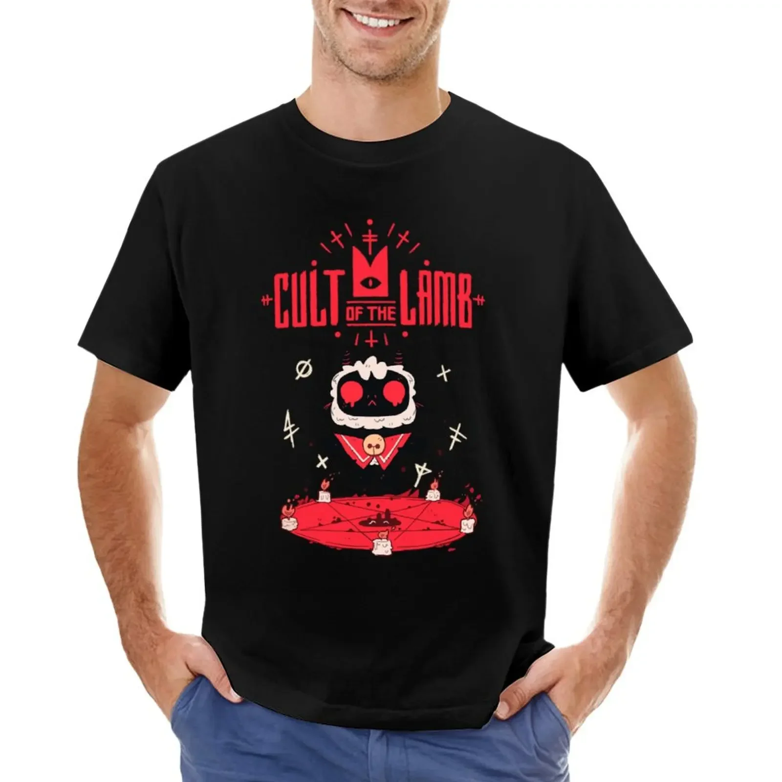 

Cult Of The Lamb T-shirt plus sizes vintage blacks shirts graphic tees plain t shirts men