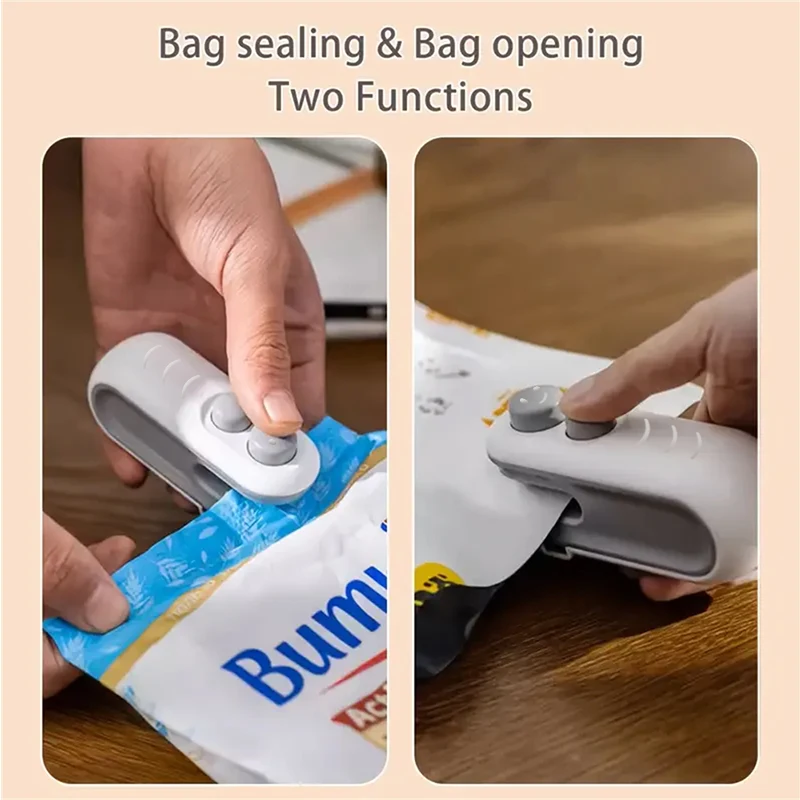 Mini Heat Bag Sealing Machine Package Sealer Bags Plastic Food Sealer Clip Bag Handheld Food Packaging Heat