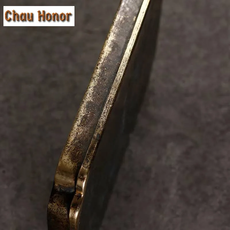 Boutique Antique Hand-painted Pure Copper Tea Trays Handmade Household Dry Foam Table Kung Fu Tea Set Tea Ceremony Accessories