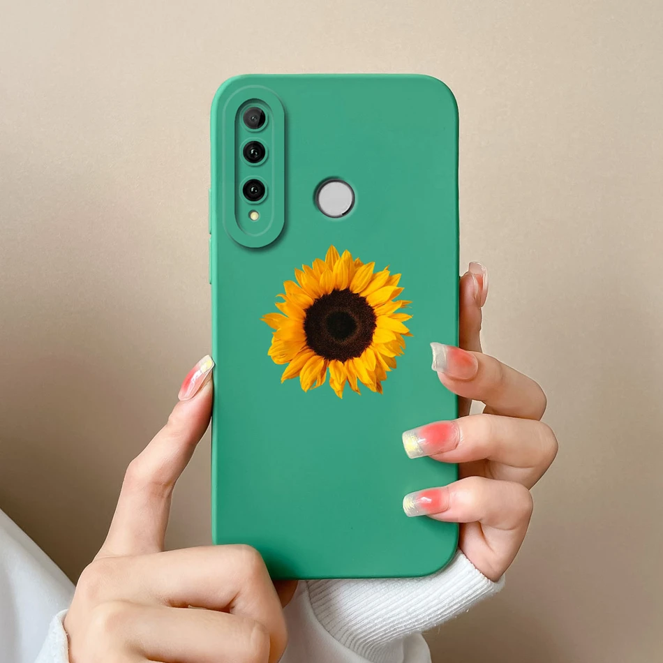 Floral Liquid Silicone Shockproof Phone Case with Camera Protection
