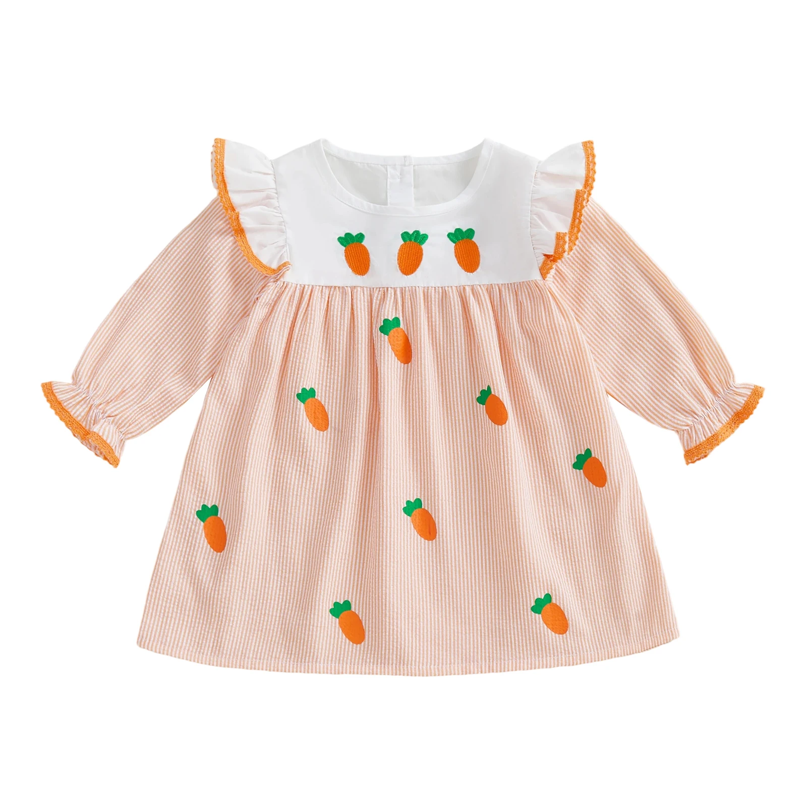 Adorable Baby Girl Easter Outfit Floral Bunny Embroidered Sleeveless Dress with Matching Headband Spring Clothes for Toddler