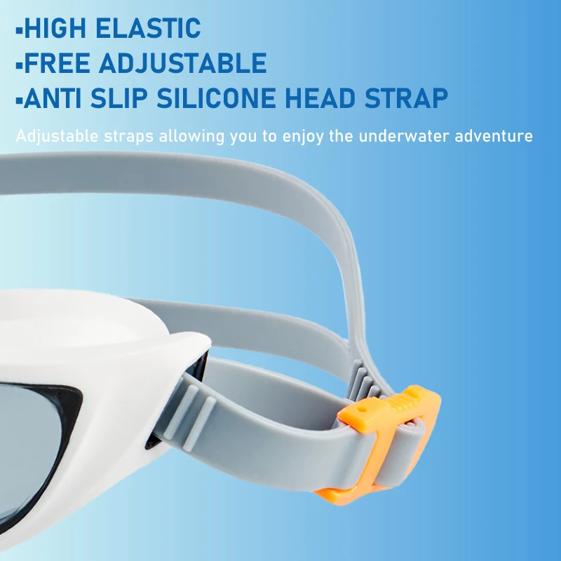 Adults Teenagers Training Racing Swimming Goggles Men Women Anti-Fog HD Wide-Angle Leak-proof Silicone Swim Glasses