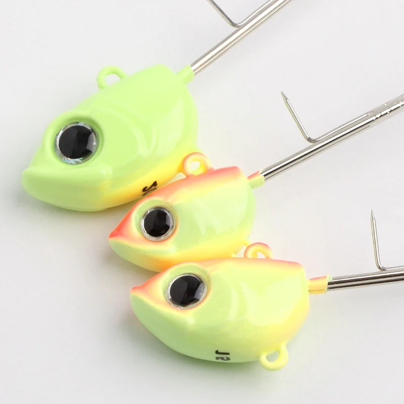 Kawa 1pc Tianya Fishing Hook Jigging Head 40g/60g/80g Crank Hook With Big Fish Eyes Saltwater Hooks For Hairtail Cutlassfish