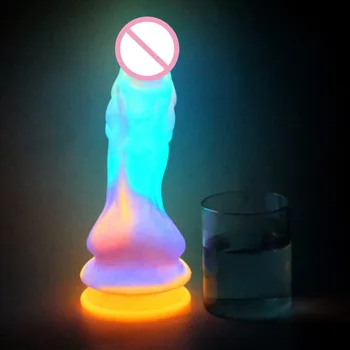 Luminous Huge Monster Realistic Anal Dildo Adult Sex Toys Shop For Women Consolador God Dick Penis Gay Dragon Dildos Butt Plug 5