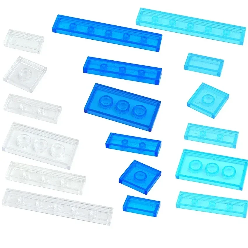1000 Mattoncini Classici Blu – Piastrelle 1x2 Trasparenti – Plastica ABS – Compatibili Con Grandi Marche - 4