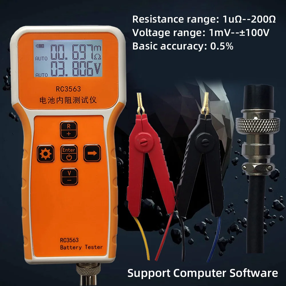 Resistance Tester RC3563 Battery Voltage Internal Resistance High-precision Trithium Lithium Iron Phosphate 18650 True 4Wire
