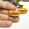 NEW 4PCS/Set 1/6 Scale Dollhouse Miniature Bread Coffee Mini Fast Food for Barbies Blyth OB11 BJD Doll House Kitchen Play Toys 4