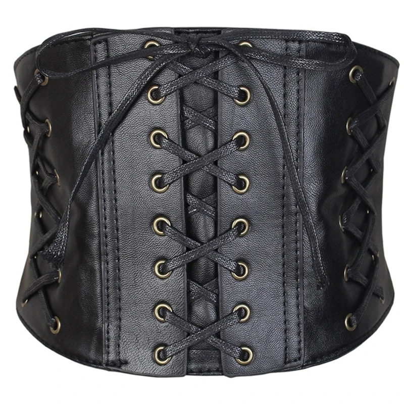 

Girl Solid Color Liftup Underbust Corset with Adjustable Belt Bustier Bodyshaper