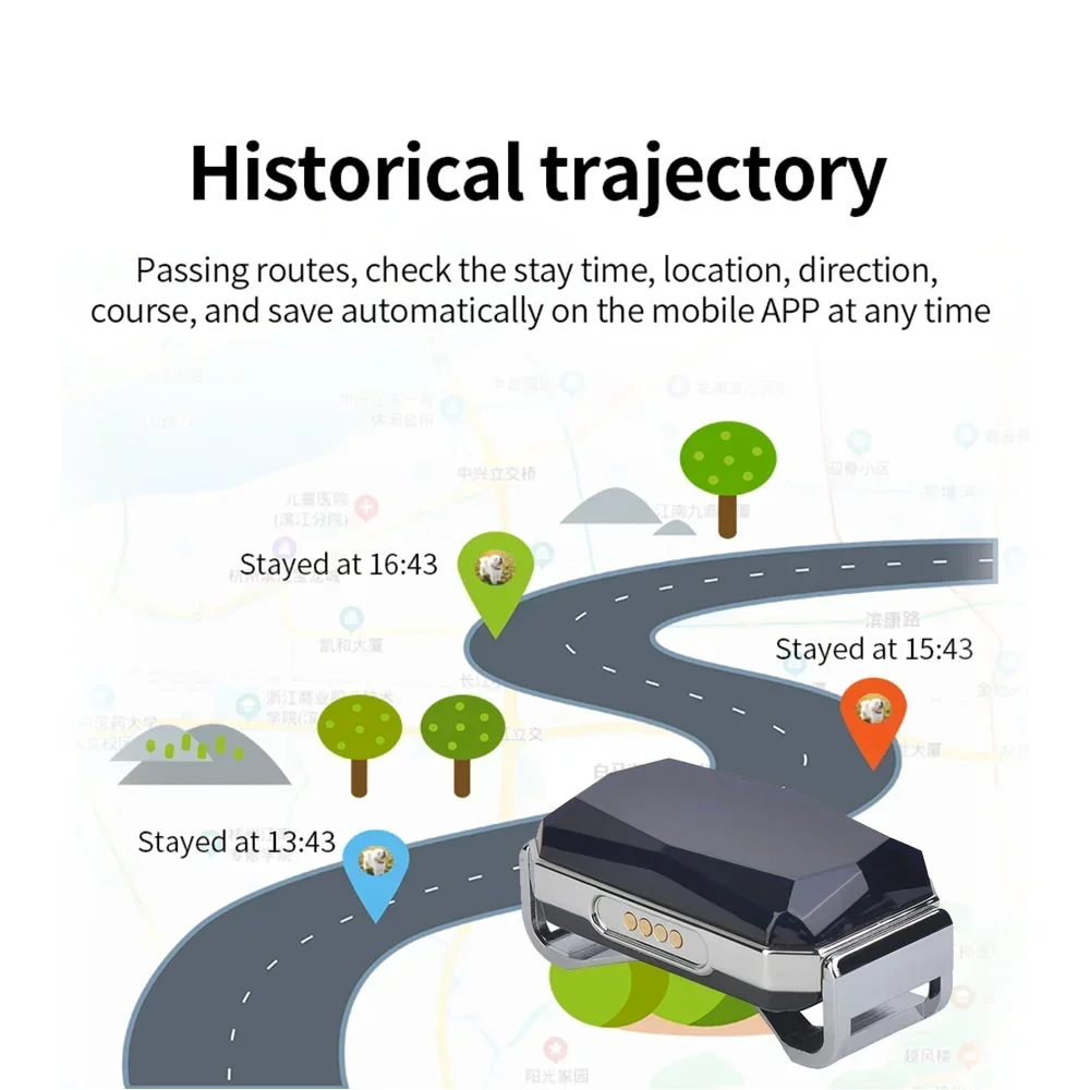 Waterproof G12 GPS Smart Pet Locator Universal Waterproof GPS Location Collar For Cats And Dogs Positioning Tracker Locating