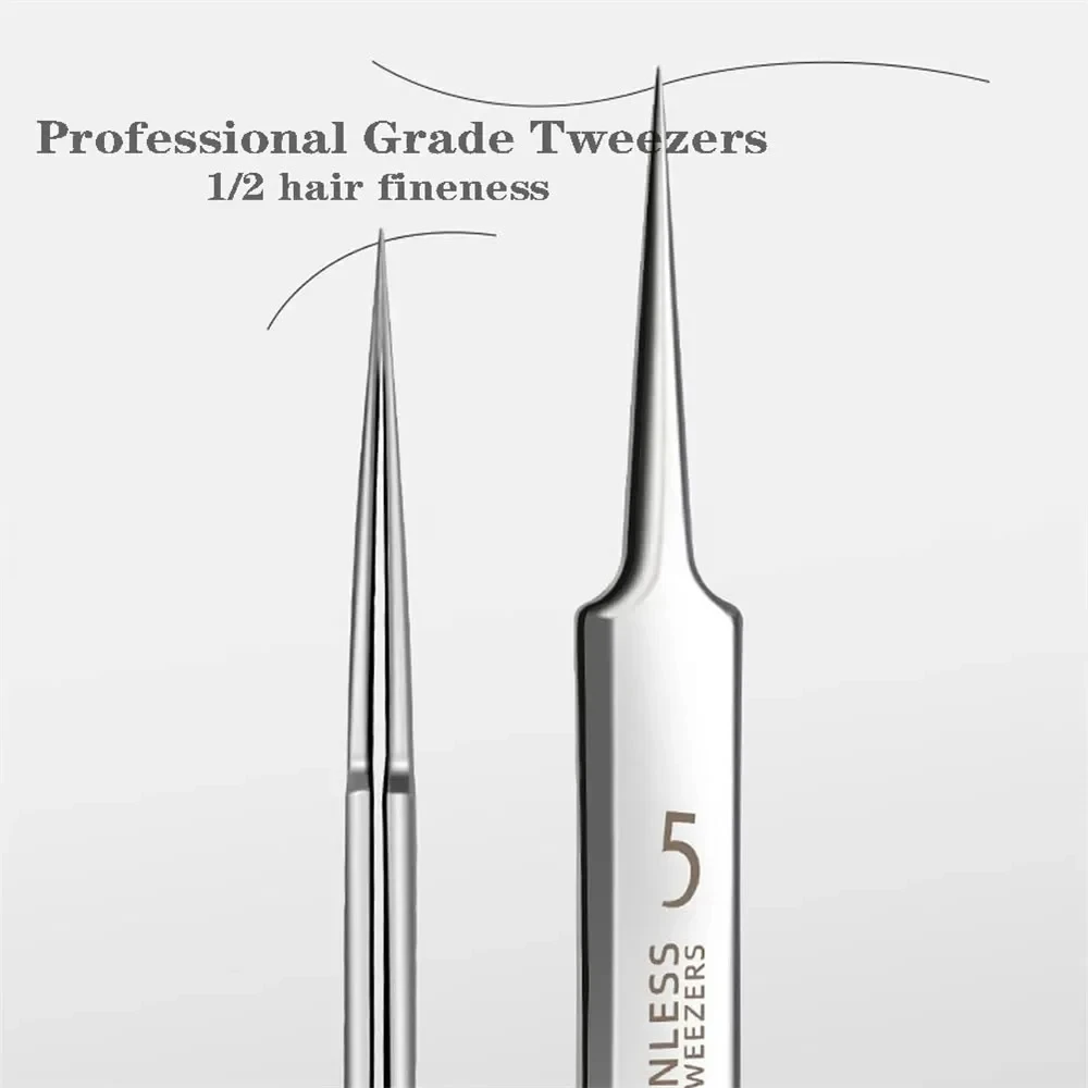 Pimples Blackhead Tweezers Professional Ultra-fine No. 5 Acne Blackhead Removal Beauty Salon Deep Cleaner Clip Face Skin Care Tool