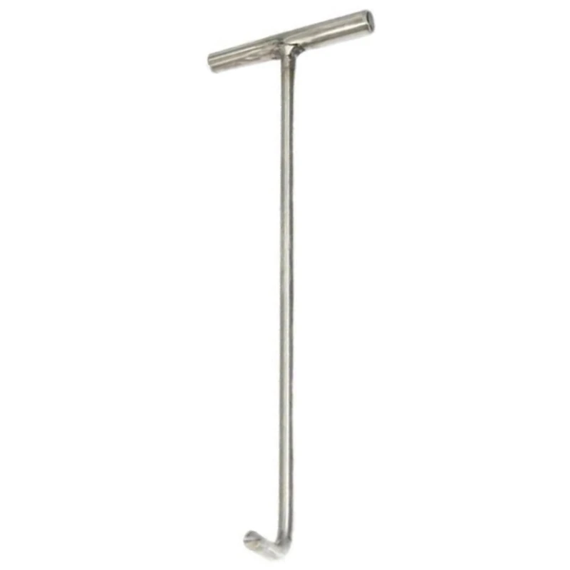 T-Shaped Manhole Hook Tool Single Hook Manhole Cover Lifter Lift Manhole Cover