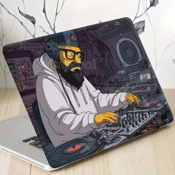 Adesivo per laptop per attrezzature di produzione musicale DJ, copertura protettiva, resistente ai graffi, autoadesivo e di lunga durata, facile da installare