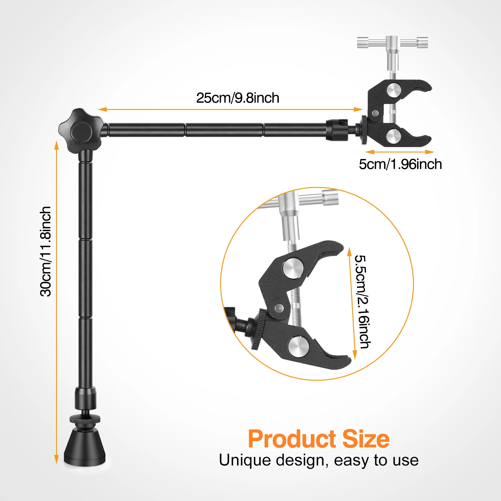 NEWACALOX Soldering Helping Hands 360 Degree Rotation Hot Air Gun Frame Camera Mounts Clamps Heat Gun Bracket Third Hand Tool