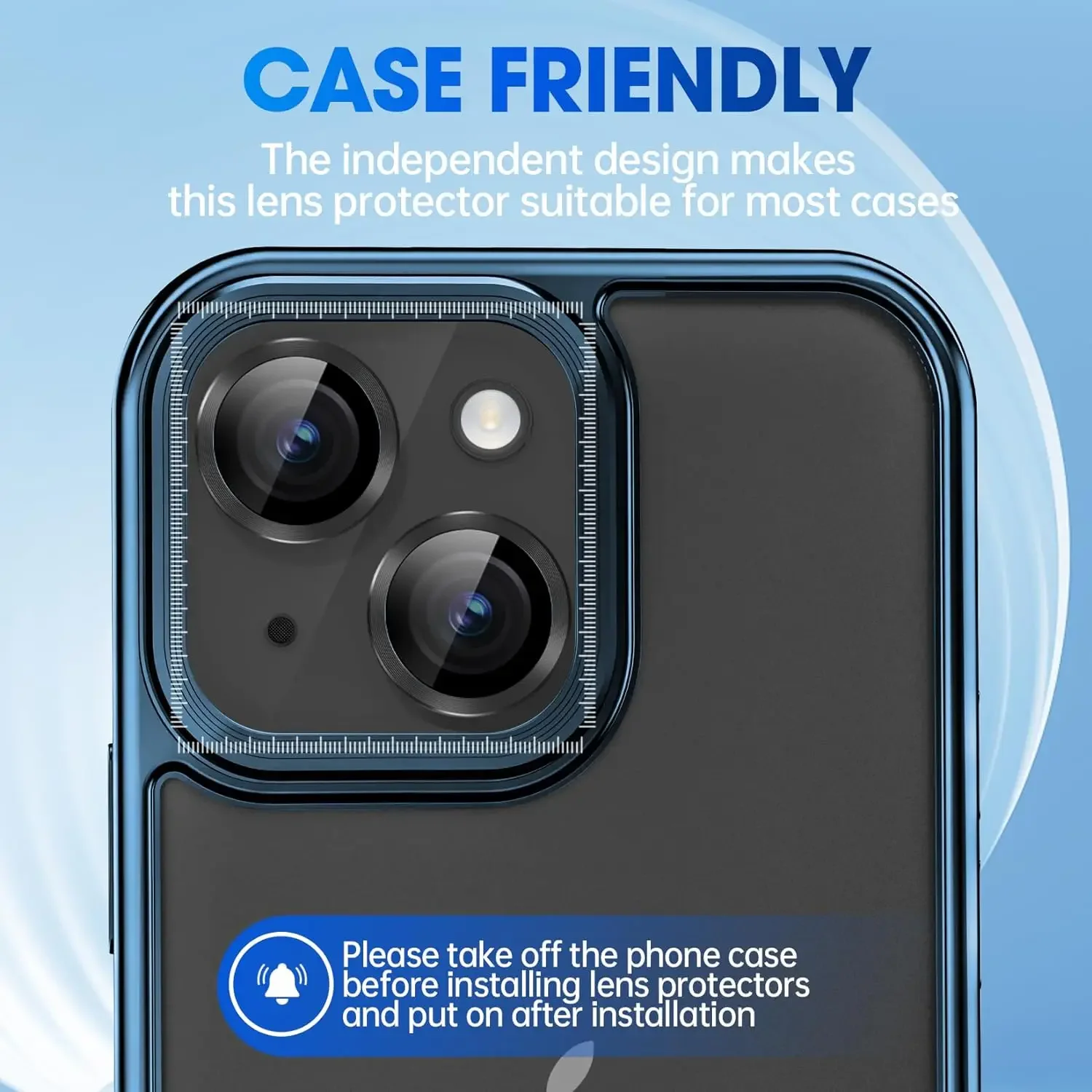 Premium Tempered Glass Camera Lens Protector Cover - Phone Accessories
