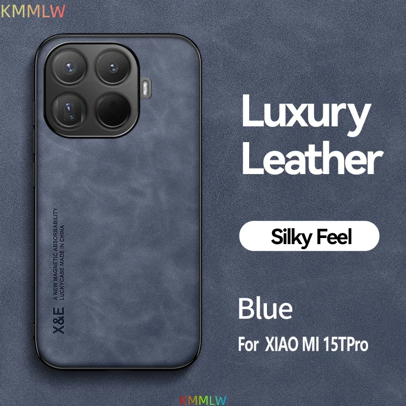 Luxury Leather Case with Metal Plate Support
