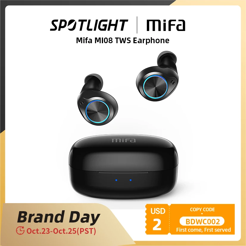 mifa MI08 True Wireles Stereo Noise cancelling Bluetooth Earphone Wireless Earbuds