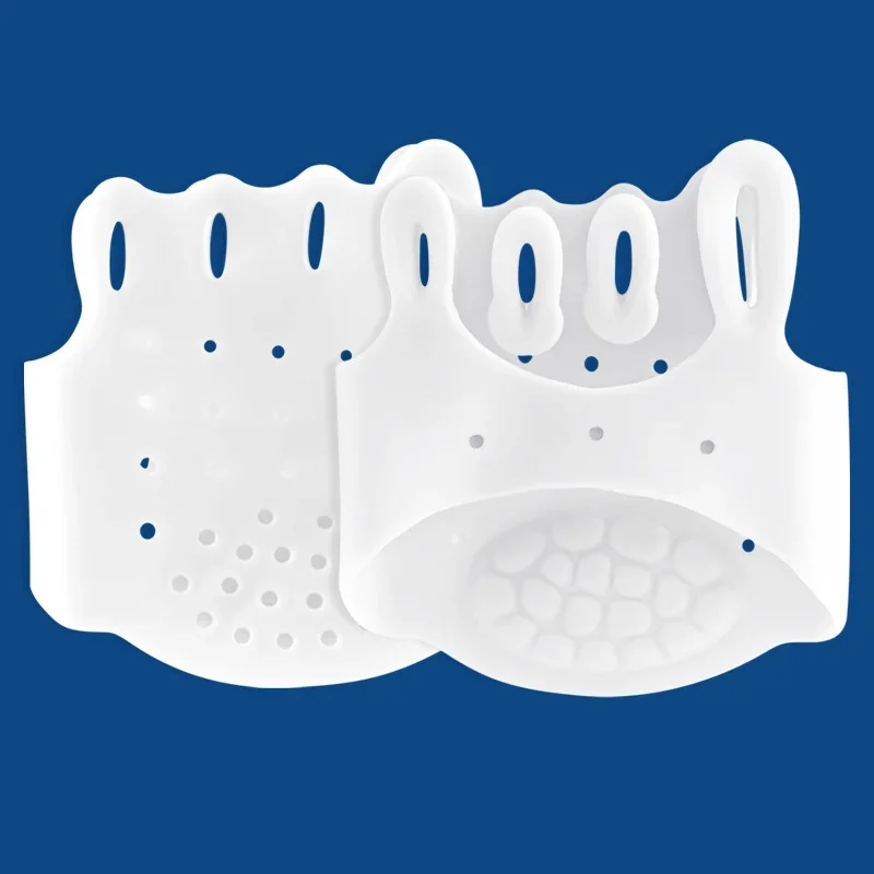 Breathable Gel Toe Separators 2pcs Thickened Shock Absorbing Forefoot Pads Orthotic Hallux Valgus Spacers For Foot Pain_voghion.com