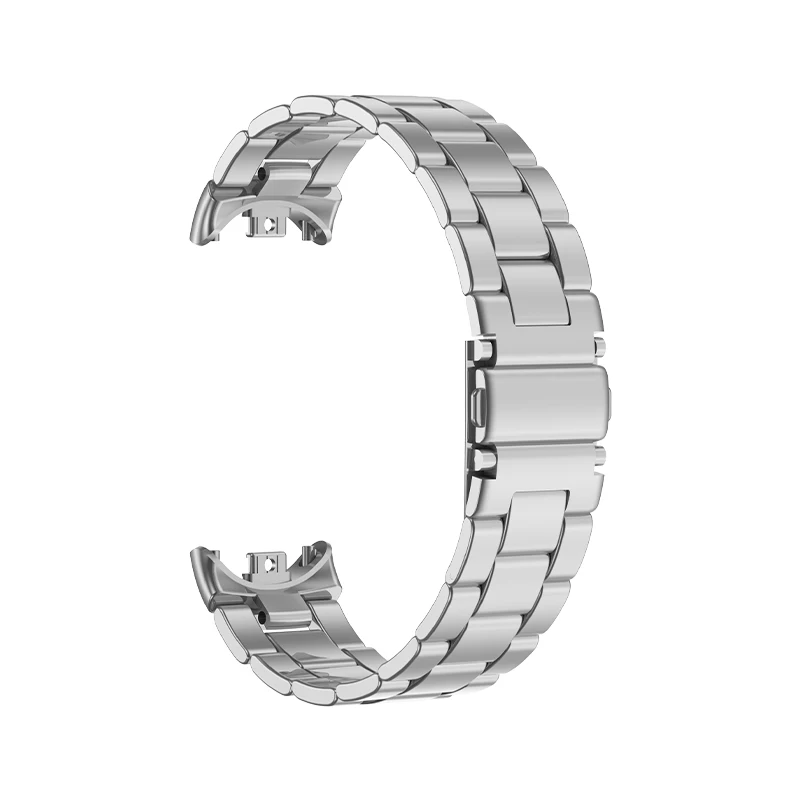 Sleek Stainless Steel Screwless Metal Bracelet Wristband