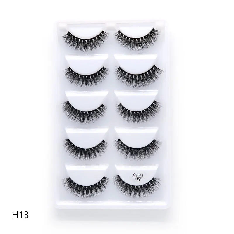Description Picture 4 of itemMIOFIA Lashes 5 Pairs Natural Faux Mink Eyelashes Fluffy Soft False Eyelashes Wholesale Eyelashes G800,G806,H13