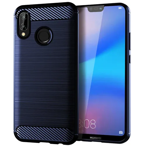 Carbon Fiber Silicone Case Cover