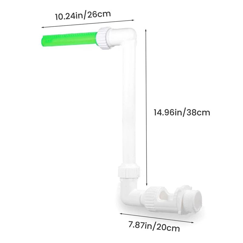 Swimming Pool Fountains Adjustable Fluorescent Pool Waterfall For Above Ground/Inground Pools