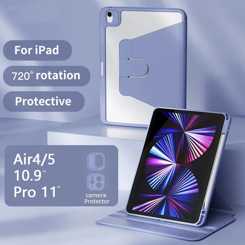 

For ipad Air 5 Air 4 10.9 Inch Pro 11 2022 360 Degree Rotation Stand Cover for iPad 10.2 7 8 9th mini6 Pro 10.5 Air 3 10th Funda