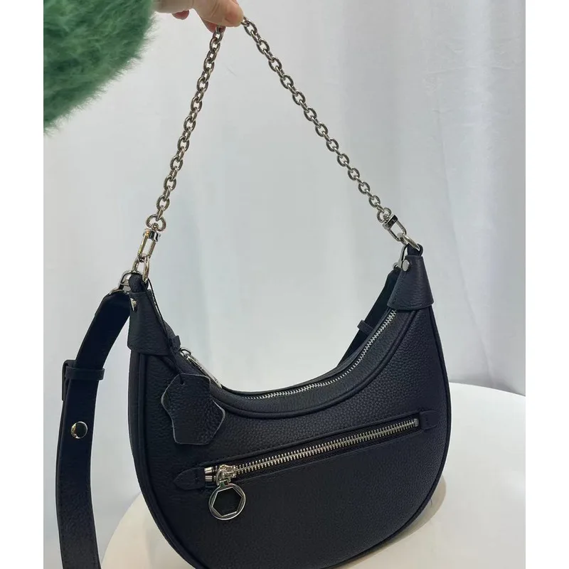 Single Shoulder Bag Cowhide Underarm New Chain Handbags for Women Casual High-quality Messenger Versatile Luxury Crossbody Y2k
