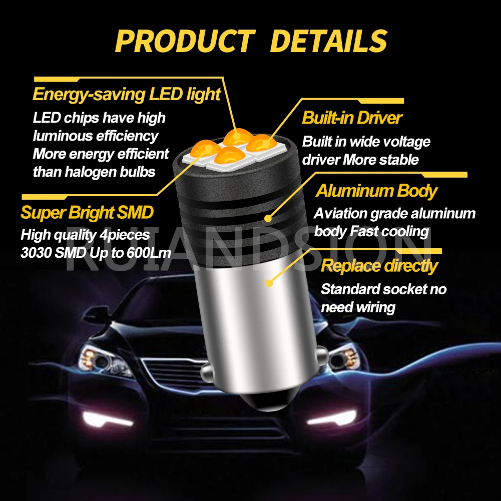 2x BA9S LED Bulb T4W LED T11 H6W Canbus Car Interior Lights BAX9S H21W  BAY9S LED 12V Turn Signal License Plate Lamp T2W T3W H5W - AliExpress