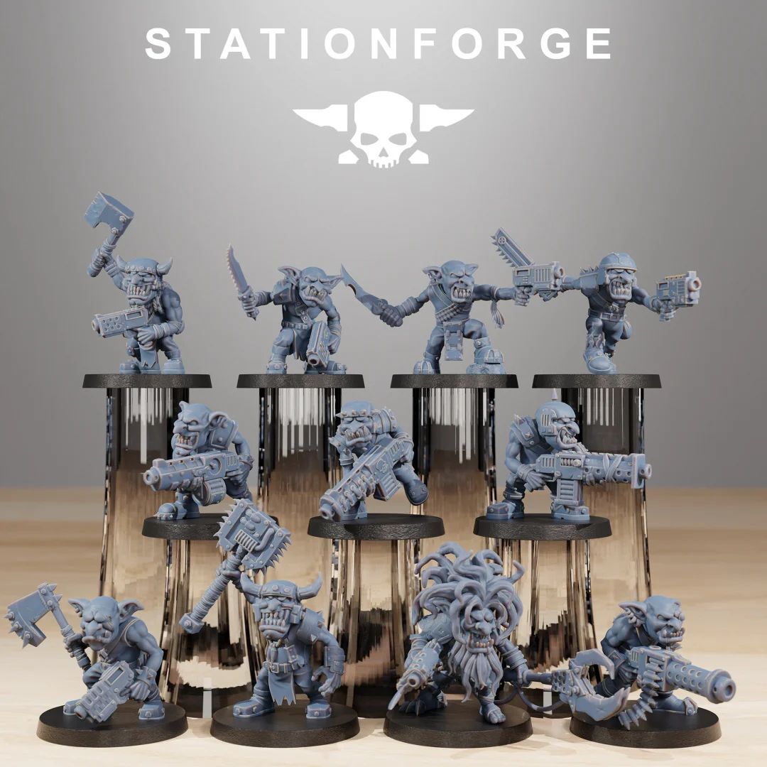 

DND Unpainted Resin Model Goblin Infantry Team 1/48 3D Printing Resin Model