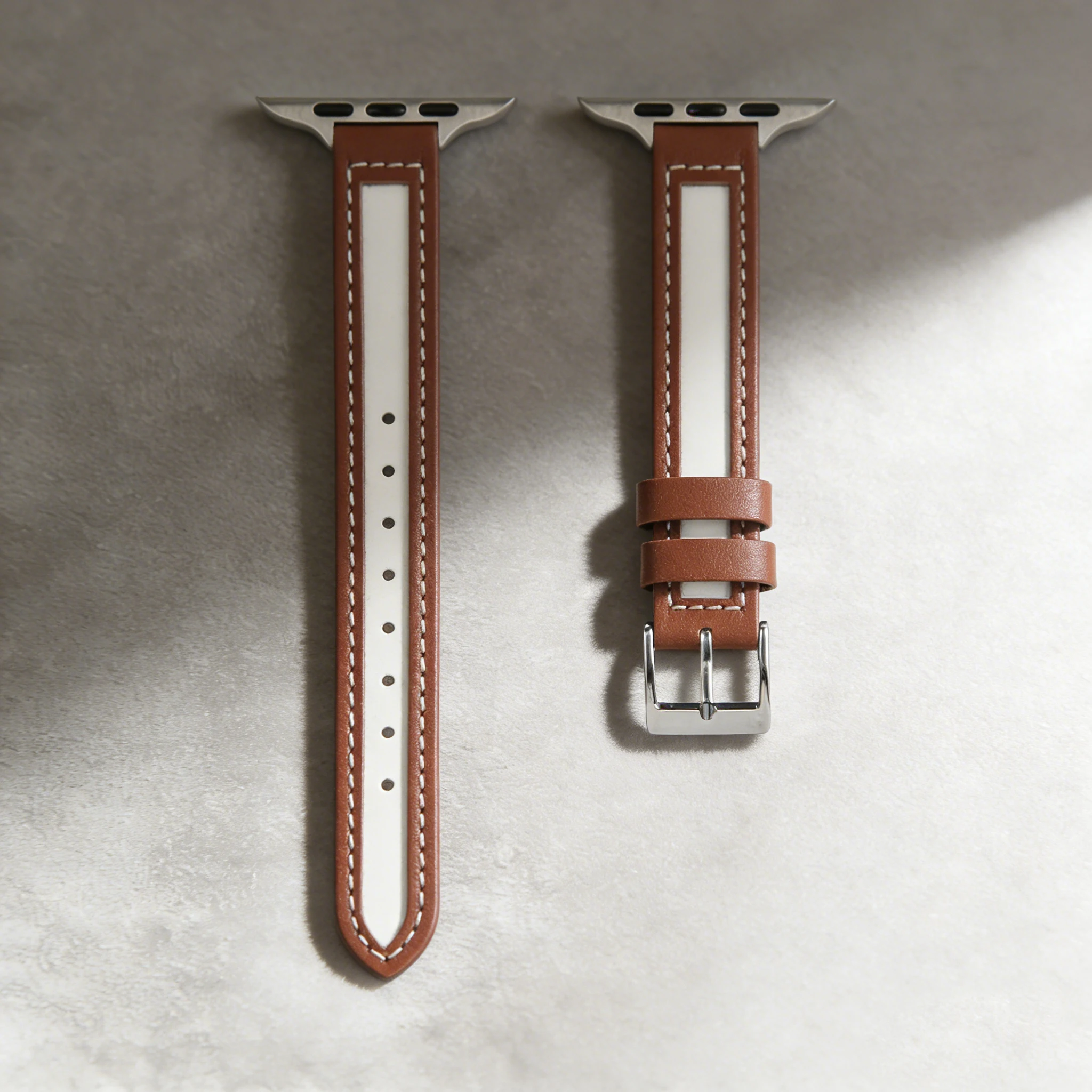 Elegant Leather Canvas Wristband
