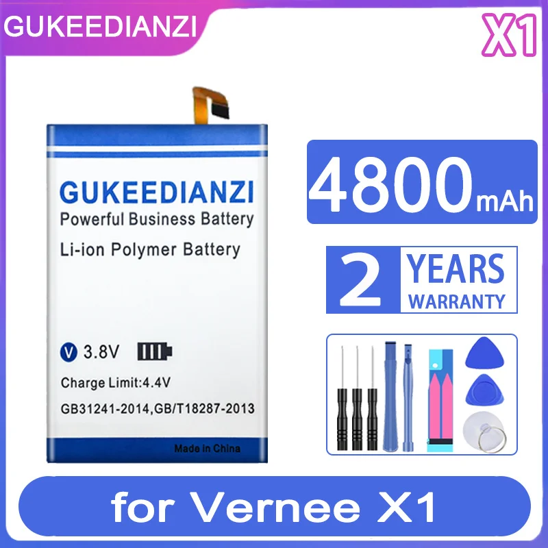 

GUKEEDIANZI Replacement Battery 4800mAh for Vernee X1