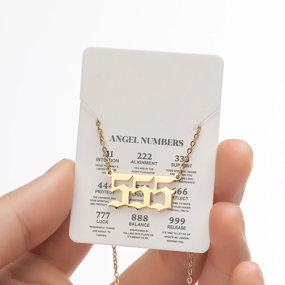 Gold Angel Number Necklace, Lucky Numbers Necklace Gold Charm Pendant  Personalized Gift Jewelry 111 222 333 444 555 666 777 888 999 for Her - Etsy