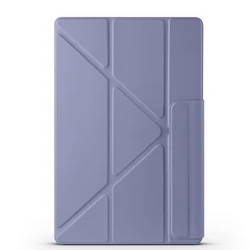 Magnetic Multi - Angle Folding Tablet Case with Enhanced Protection for Tab s11 11 inch (Lavender)